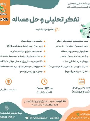 پوستر رویداد تفکر تحلیلی