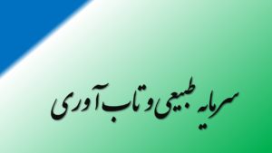 سرمایه طبیعی و تاب آوری